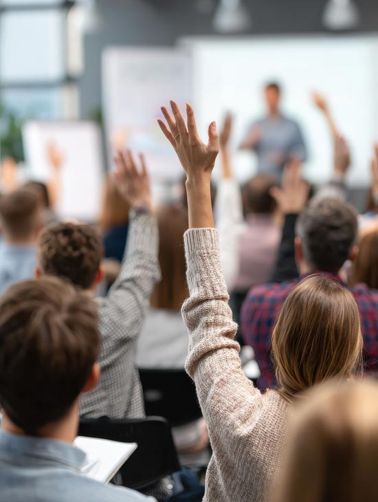 Johannes Christoph als Dozent bei einem Seminar